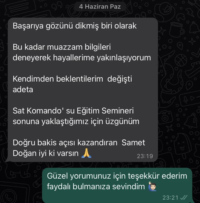 Öğrenci mesajı 6
