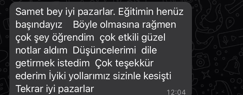 Öğrenci mesajı 12